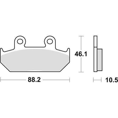 PASTILLAS DE FRENO TRW ZF KH124 KH412 ORGÁNICAS HONDA VT 600 SHADOW 89-93, XL 600V TRANSALP 91-93, NX DOMINATOR 650 88-90, XRV 650 AFRICA TWIN 88-90, GL 1500 88-00, DELANTERAS
