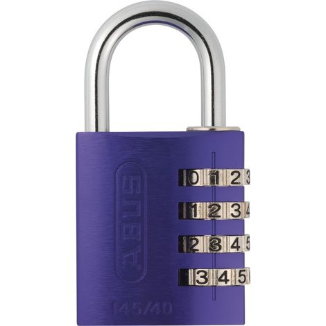 Abus - Zahlenschloss 145/40 lila Lock-Tag - 48811