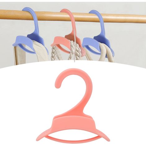 Multifunktionaler Gepäckhaken für Handtaschen, Rucksäcke und Kleidung Organizer mit breitem Haken und rutschfesten Kanten PP, rosa, 33 g (1/5)