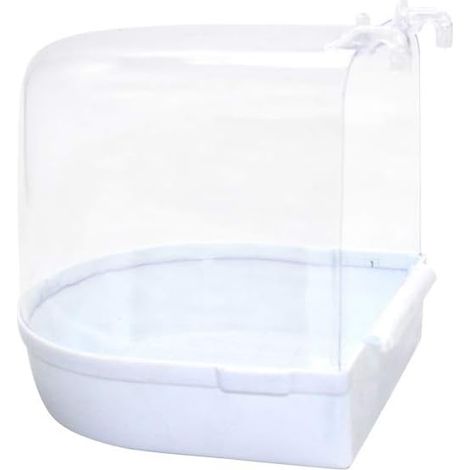 Bain Pour Oiseaux - Bac À Bain Suspendu Pour Cage À Oiseaux - Compatible Avec Perroquets Poux Canaris Et Autres Petits Oiseaux - 1 Pièce (1/5)