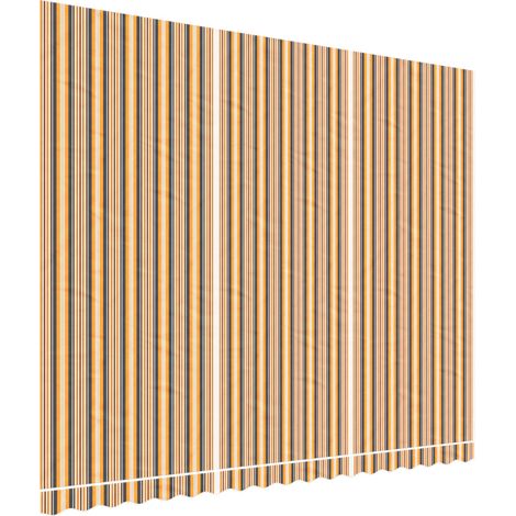 Awning Replacement Fabric Orange and Black 4.5x3.5 m Polyester vidaXL