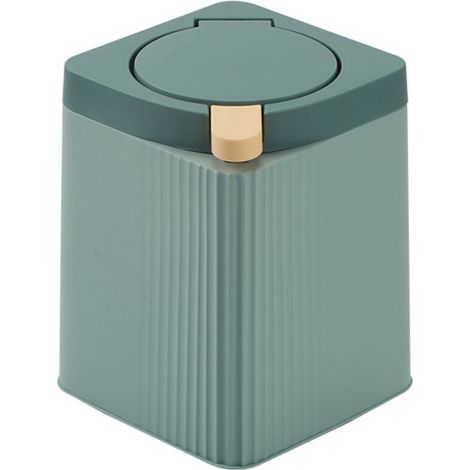 Mini poubelle avec couvercle pour bureau, poubelle à papier, adaptée pour le bureau, la maison, petite poubelle, table basse, table de chevet