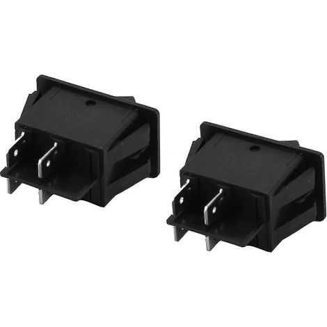 Lot de 12 12V 35A voiture camion Bateau antibrouillard Rocker interrupteur LED lampe Dash carte Toggle 4Pin noir (1/5)