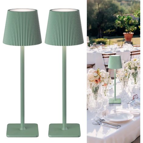 Lot de 2 Lampe sans Fil, LED 5200mAh, Dimmable, IP54 Étanche, Intérieur Extérieur (1/5)