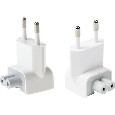 AC Adapter Plug Travel Charger Converter, Replacement Connector for iPod, iPhone, iPad, Macbook Tablets, Power Adapter (2xEU Plug) (1/5)