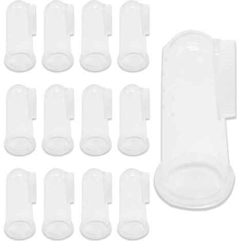 MINKUROW Juego De 12 Cepillos De Dientes Para Mascotas, Cepillos De Dientes De Silicona Suave Para Mascotas, Cepillo De Dientes Para Perros Y Gatos, Mejora La Higiene Bucal (1/4)