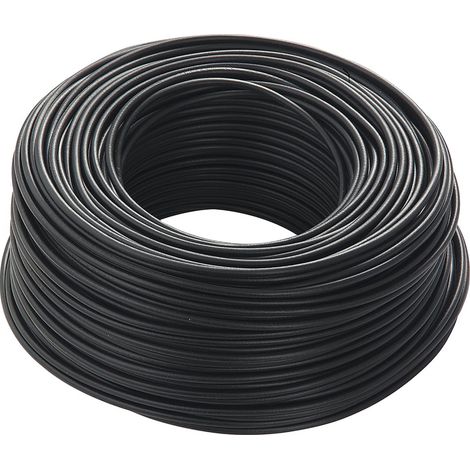 Cavo nero da 1x1,5mm² - 10mt cordina unipolare fs17 (1/2)
