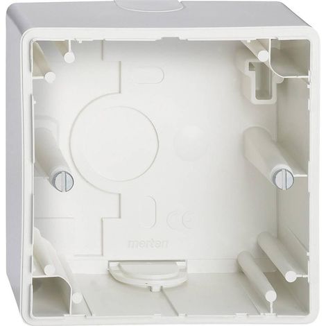 Merten 512119 caja de derivación blanca de policarbonato