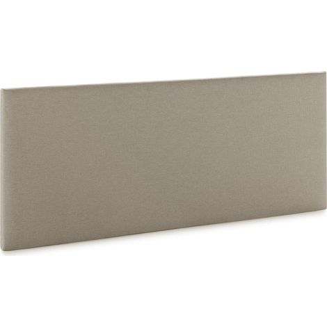 Tête de lit Aura tapissée en tissu Beige 140x60 cm
