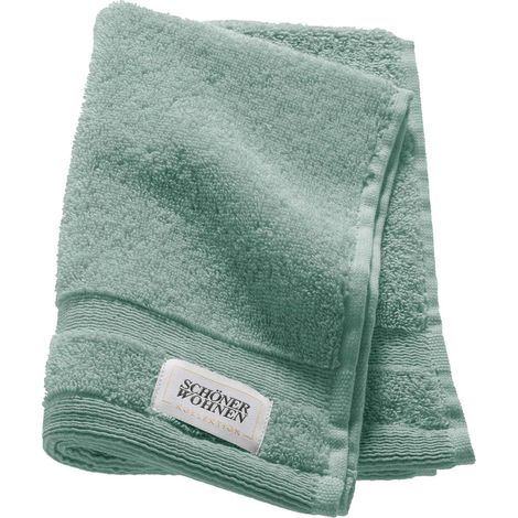 SCHÖNER WOHNEN asciugamano per gli ospiti CUDDLY - 1 pezzo 30x50 cm, verde chiaro