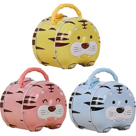 3er-Set Tiger-Spardosen
