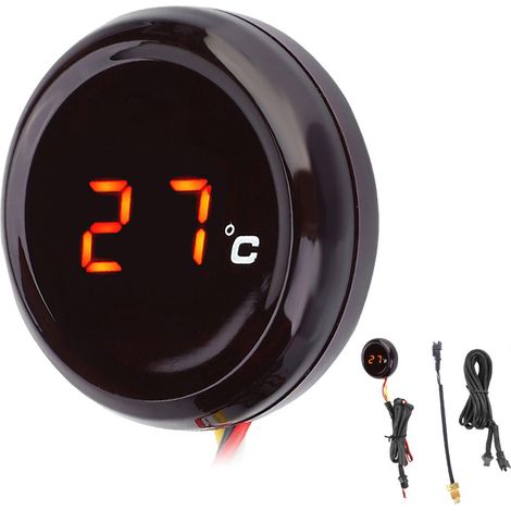 Thermomètre numérique pour Honda / Kawasaki / Yamaha / Suzuki (lumière rouge) (1/5)