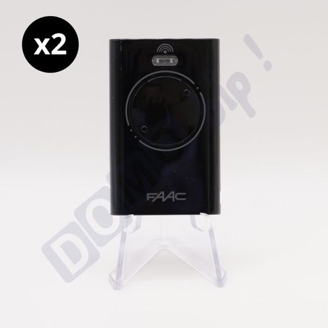 XT2 433 SLH Noire - Lot de 2 télécommandes à 2 canaux - Codage Rolling Code SLH sécurisé - Compatible motorisation - Référence 7870071 (1/5)