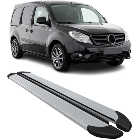 Marchepieds Latéraux pour Mercedes Citan 2012 à 2021, Marchepied latéral de Voiture en Aluminium, 2 Pcs, Argent (1/5)