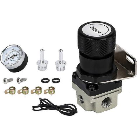Manomètre manuel universel T2 pour contrôleur de pression de turbo 1-150 PSI SR20DET Noir (1/5)