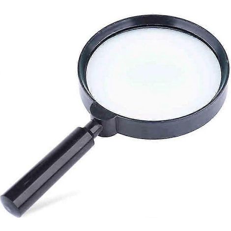 Grand miroir, loupe HD, vieil homme lisant un journal, grossissement 5x, poignée amovible (1/5)