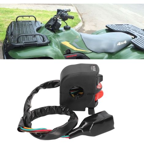 Interrupteur de guidon, interrupteur de phare, interrupteur marche/arrêt compatibles avec les motos Kawasaki Bayou Lakota Prairie 300 et 400 (1/5)