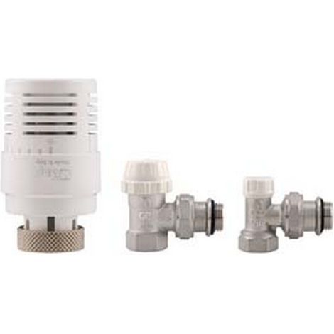 1PZ kit valvole termostatiche ad angolo attacco f art.kit3 - f 3/8"