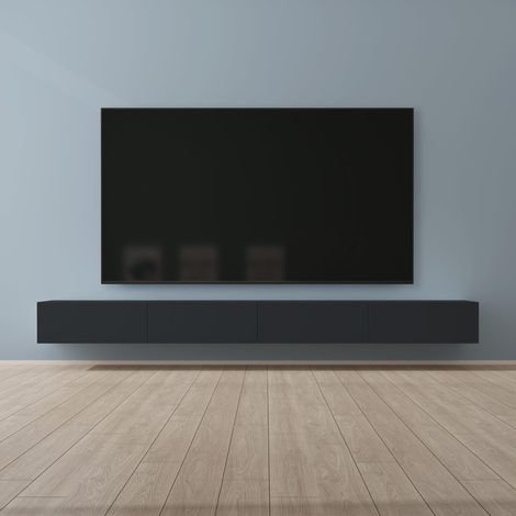 Mai & Mai Mobile TV per Televisore 320x40,2x30cm, Armadietto per TV Basso Soft-close con Ante per Soggiorno, Sala da Pranzo, Camera da Letto Fernsehschrank02, Antracite opaco (1/5)