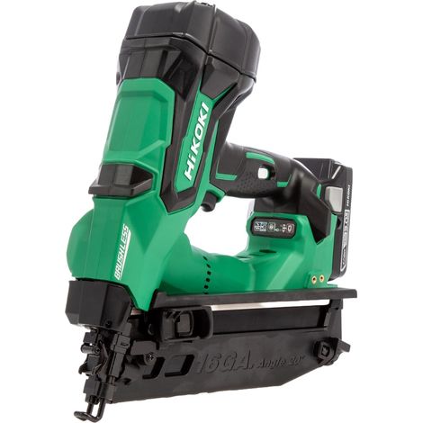 Hikoki NT1865DMBJ4Z 18V 16GA Brushless Angled Finish Nailer Body Only (1/2)