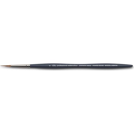 Pinceau rond à pointe n°4 aquarelle professionnelle Winsor & Newton