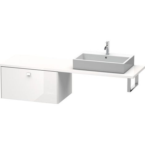 BRIOSO consolle bassa con maniglia cromata 442x820x550mm castagno