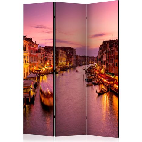 Paravento - City of lovers, Venice by night [Room Dividers] - 135x172 (1/4)