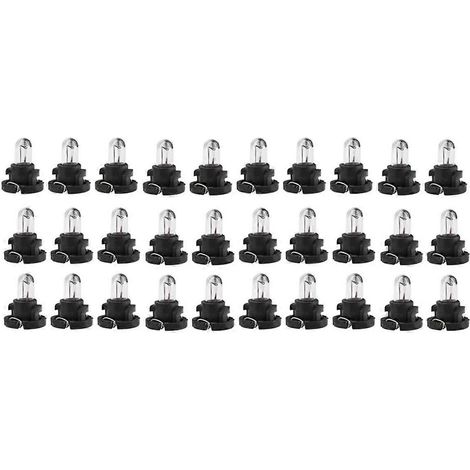 30 ampoules LED T4.2 12V pour tableau de bord automobile, éclairage d'instruments de climatisation, indicateur à culot W2W (1/4)