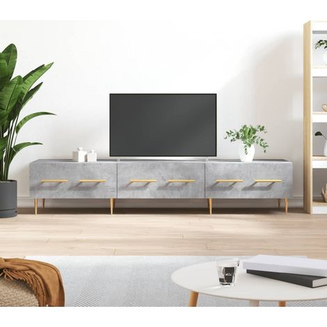 TV-Schrank Betongrau 150x36x30 cm Holzwerkstoff