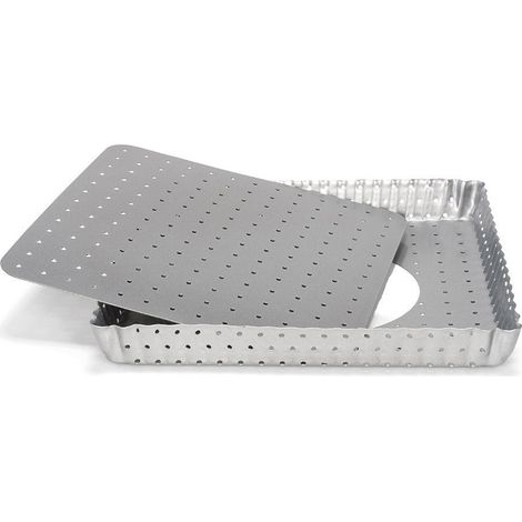 Moule à tarte perforé 21cm fond amovible - Patisse