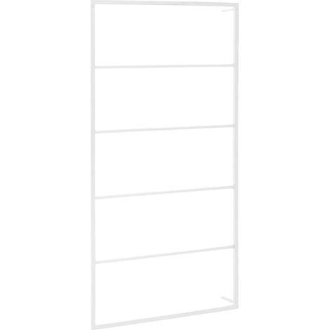 Toallero estante de pared estante de almacenamiento para baño colgador de toallas interior del hogar blanco 116 cm acero (1/5)