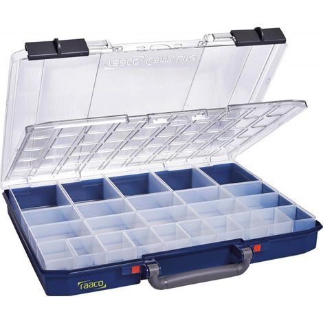 Raaco CarryLite 55 maletín de almacenamiento azul 25 compartimentos