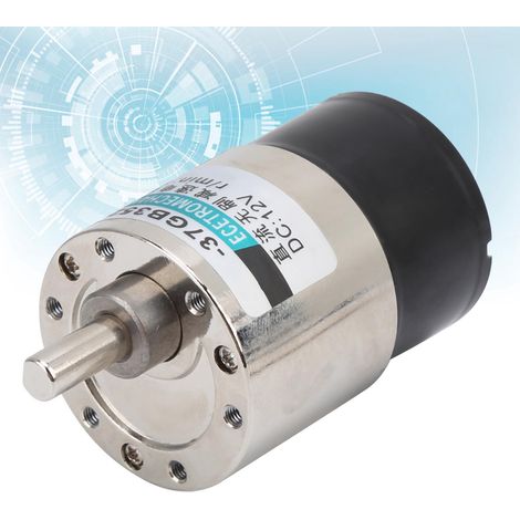 XD-37GB3525 12-V-Gleichstrommotor, kleiner bürstenloser Getriebemotor, Vorwärts-/Rückwärtsmotor, Motor mit niedriger Drehzahl, 600 U/min (1/5)