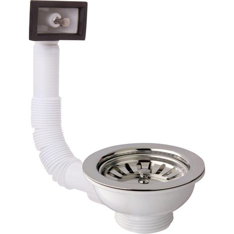 Piletta picnic per lavello con foro 90mm e troppo pieno in polipropilene omp tea 133.605.6 (1/2)