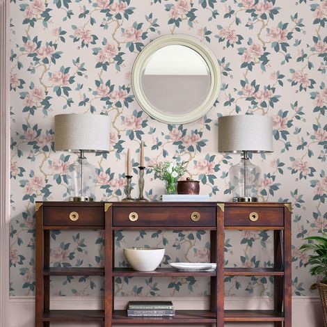 Papier peint intissé Laura Ashley Maya Linen 1005 x 52cm Beige
