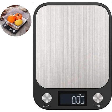 Balance de cuisine portable et pliable avec affichage LED (1/5)