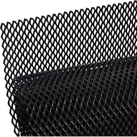 Grille de calandre de voiture en alliage d'aluminium 3x6mm grille de corps pare-chocs rhombique gril universel (1/5)