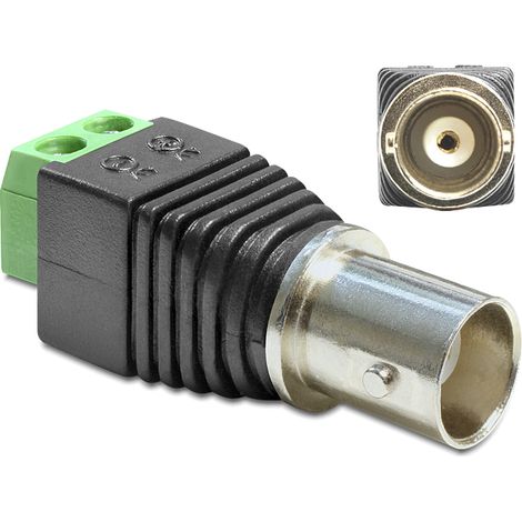 Delock Adapter BNC female  Terminal Block 2 pin
