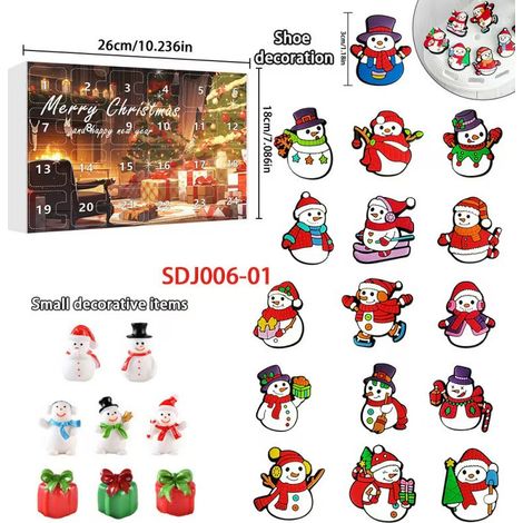 New Creative Christmas Series Blind Box Christmas 24-Day Calendar Box Cartoon Snowman Surprise Box - SDJ006—01 -