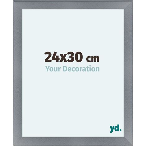 yd. - Cadre photo 24x30 - Aluminium Brosse - MDF - Como (1/5)