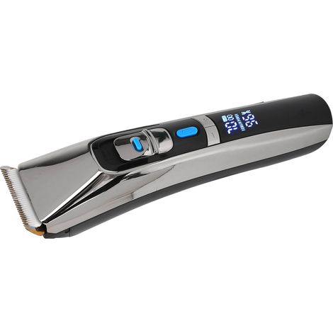 Nouvelle tondeuse à cheveux électrique avec tête de coupe USB, écran numérique LCD, tondeuse à cheveux électrique pour hommes, noir brillant. (1/5)