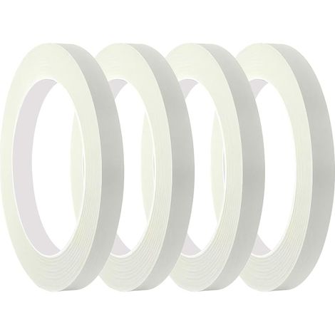 4 Ruban de Masquage à Usage Général 10mm x 50m, pour la Protection des Surfaces Lors de Travaux de Décoration/Peinture (1/5)