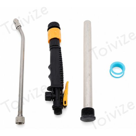 Buse d'arrosage Toivize G3/4 Acier inoxydable Réglable Longue tige pulvérisation nettoyage jardin voiture (1/5)