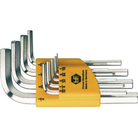 HAFU Sechskant Stiftschlüssel-Satz Zoll im Clip Gr. 0,05"-3/8" 13-teilig
