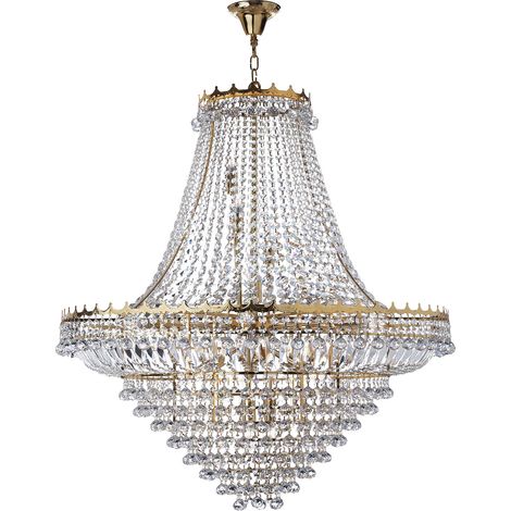 Searchlight Versailles - Lampadario a 19 luci finitura oro, attacco E14 (1/5)