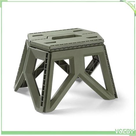 Tabouret pliant - FAFEICY - Taille S - Pliable - Antidérapant silicone - Poignée de transport (1/5)