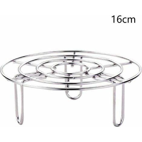 Griglia rotonda in acciaio inossidabile da 16/20/24 cm, cestello per cottura a vapore resistente per Instant Pot/accessori per cottura a vapore a pressione (1/3)