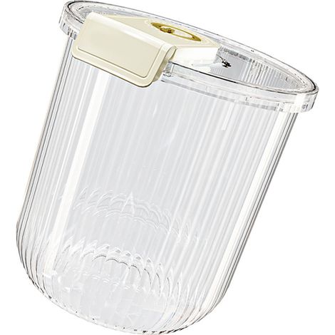 Luftdichtes, transparentes Reisaufbewahrungsgefäß, 11 kg Fassungsvermögen, Aufbewahrungsbehälter für Trockenlebensmittel, Getreide, Mehl, Sojabohnen, für Küche und Vorratskammer, 27,5 x 31 x 20 cm (1/5)