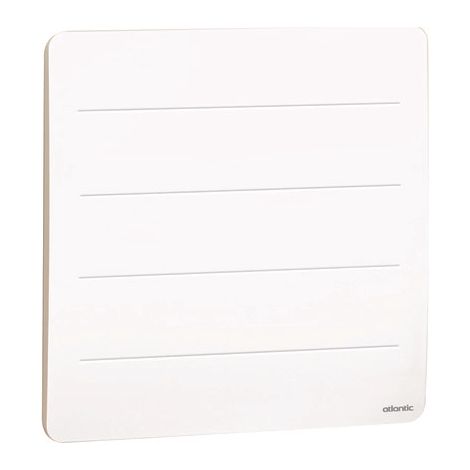 Radiateur électrique connecté horizontal à chaleur douce 750W, blanc - Nirvana Néo, Atlantic
