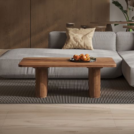 Table basse Aspinall 120 x 60 x 40 cm Bois de manguier (1/5)
